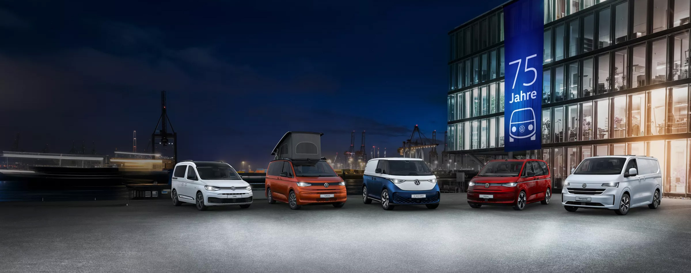 75 Jahre Bulli – Jetzt Jubiläumsangebote sichern! 1 vw range 75 Jahre header