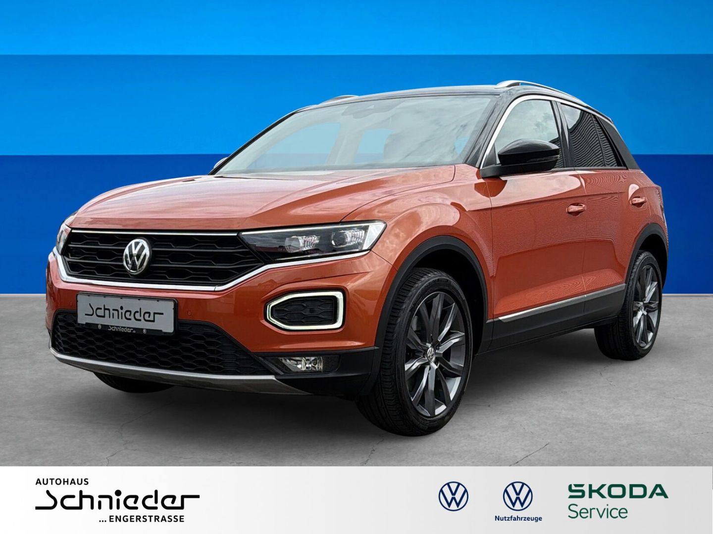 Fahrzeugabbildung Volkswagen T-Roc 1.5 TSI ACT Style Navi Climatronic  LED - mit KI generiert/bearbeitet