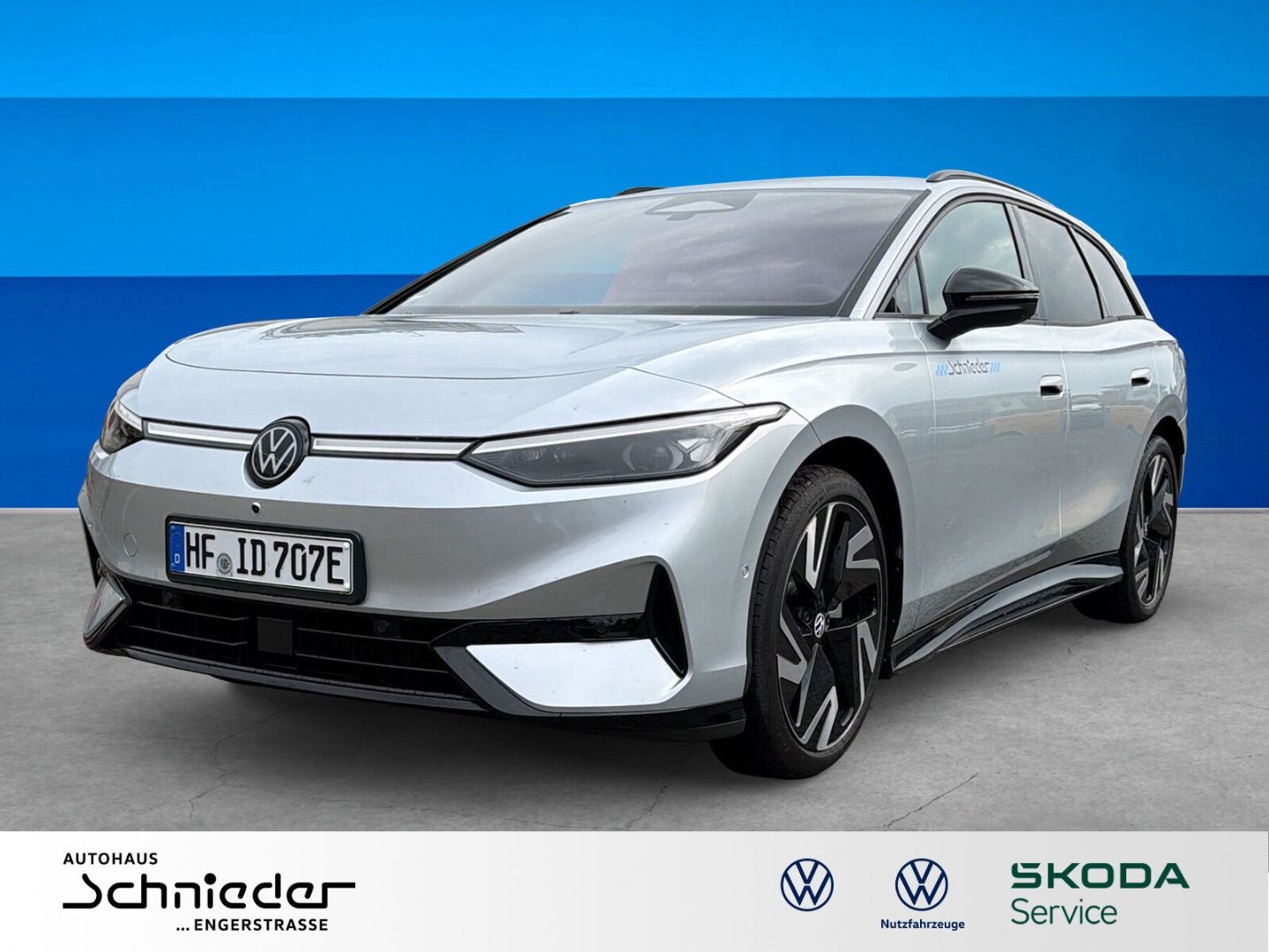 Fahrzeug 1 Fahrzeugabbildung Volkswagen ID.7 210 kW Tourer Pro S (86kW) Exterieurpaket A - mit KI generiert/bearbeitet