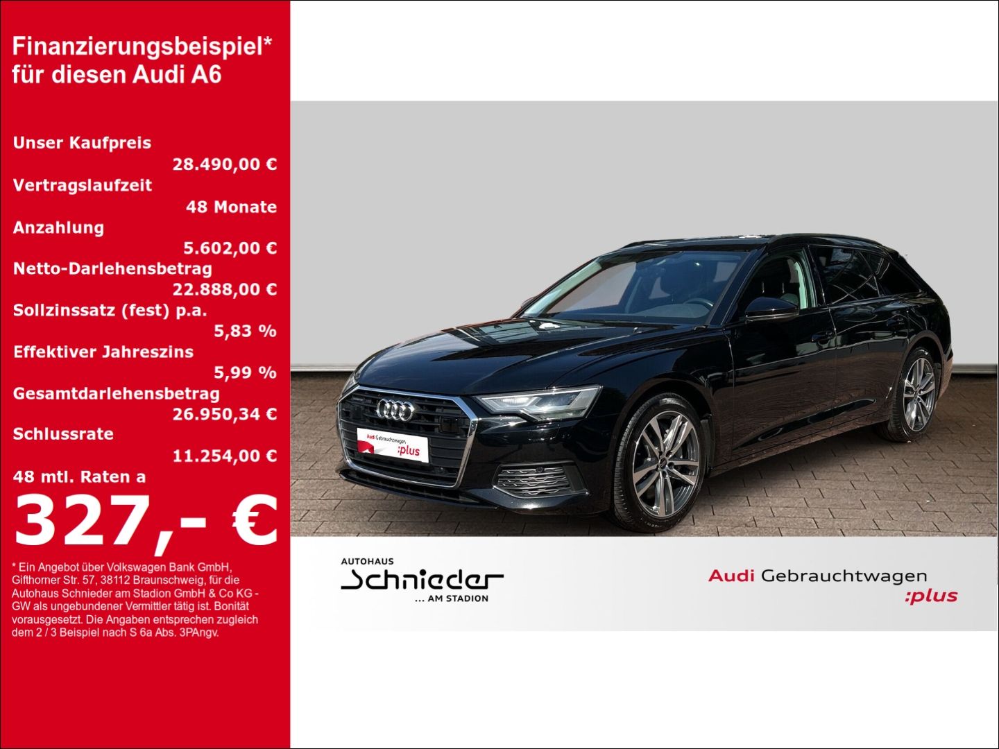 Fahrzeug 1 Fahrzeugabbildung Audi A6 Avant 50 TFSI e quattro S tronic LED Assisten - mit KI generiert/bearbeitet
