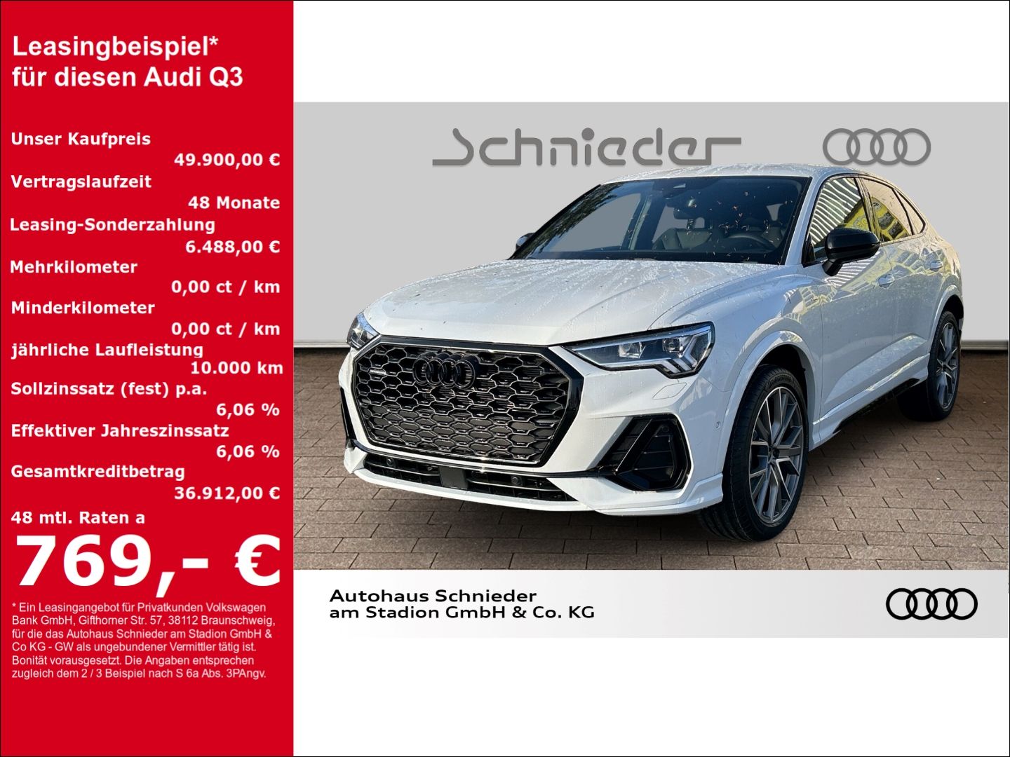 Audi Q3 SPORTB. 40TFSi LED VIRTUAL,KAMRA,LEDER,APPLE