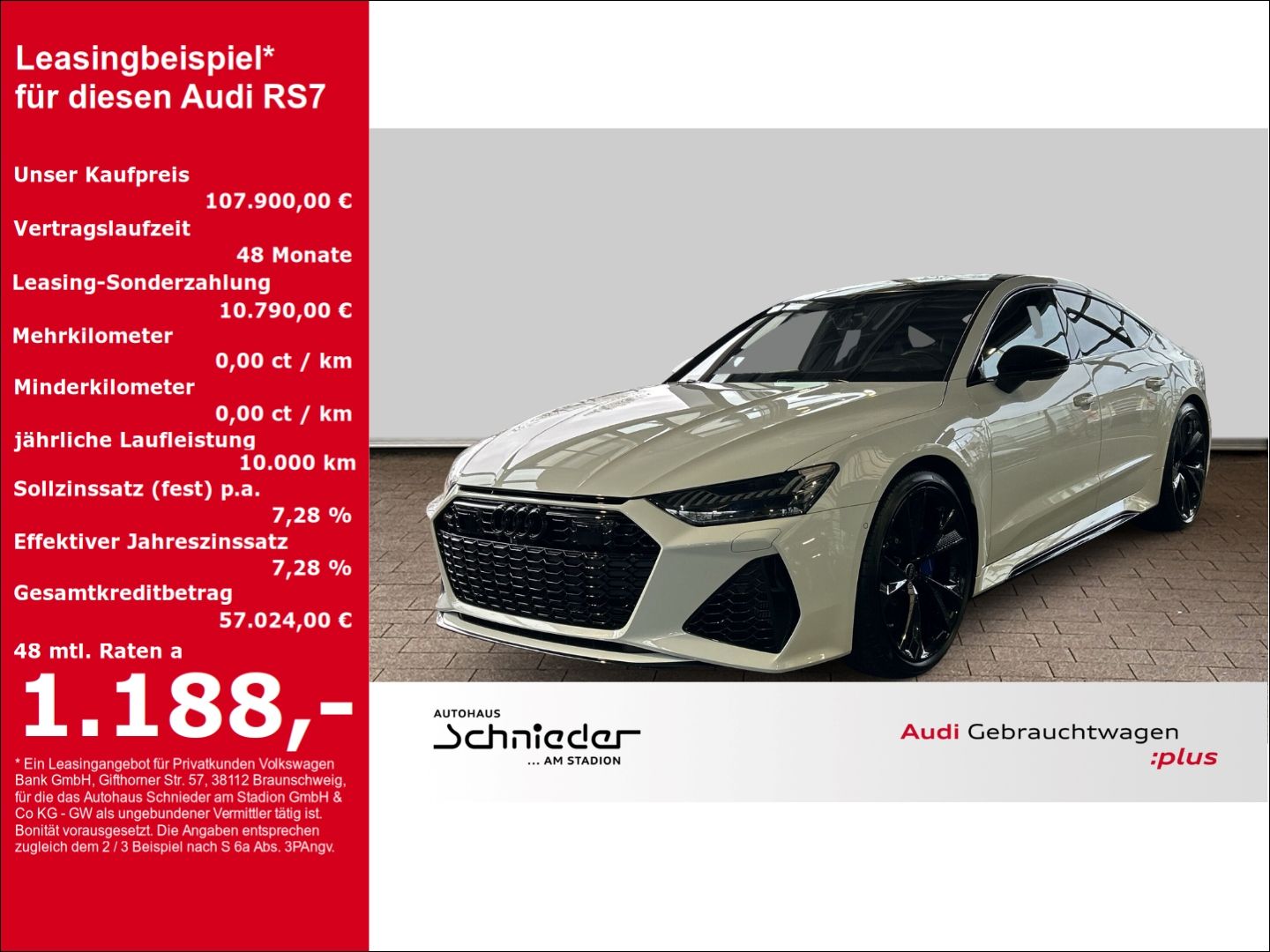 Audi RS7 Sportback B&O HD-MATRIX PANO VOLLAUSSTATTUNG