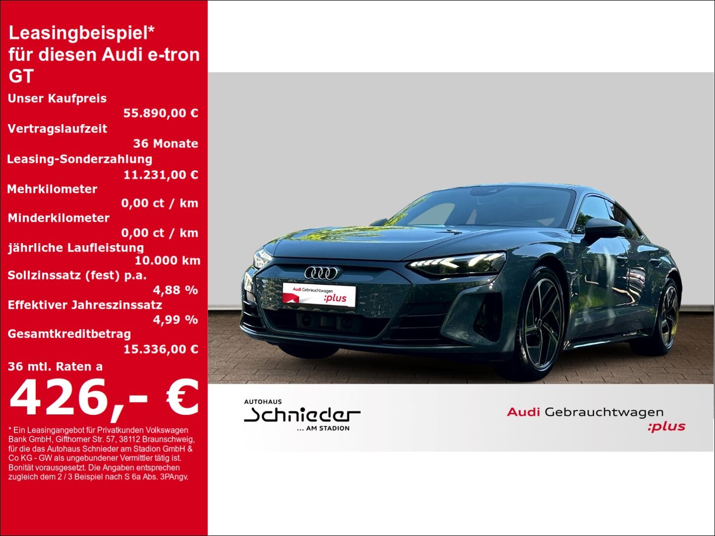 Audi e-tron GT quattro Matrix LED Pano Kamera Alu 20