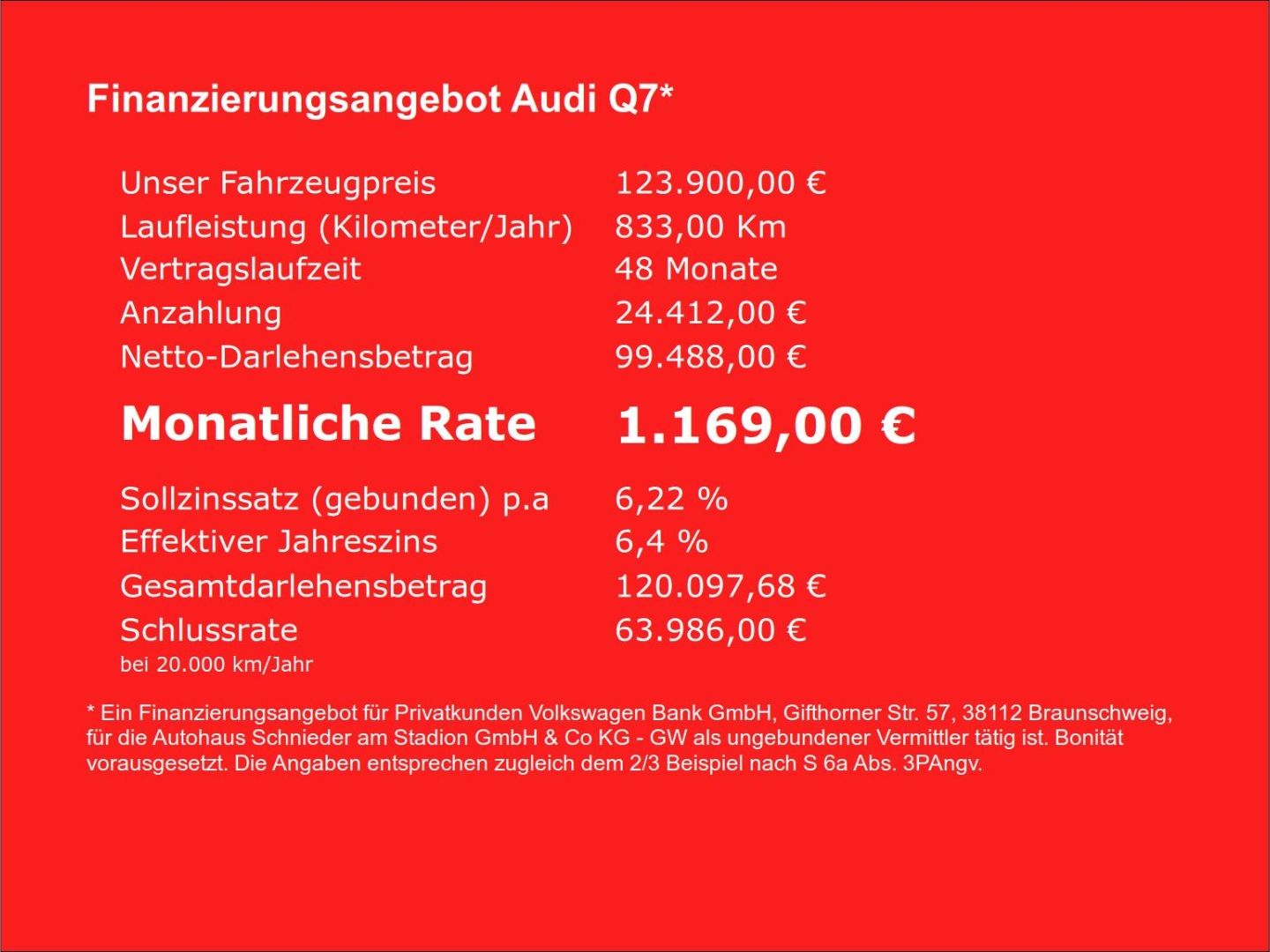 Fahrzeug 5 Fahrzeugabbildung Audi Q7 SUV TDI 220KW+HUD+LUFT+STHZ+AHK-EL+PANO+B&O - mit KI generiert/bearbeitet