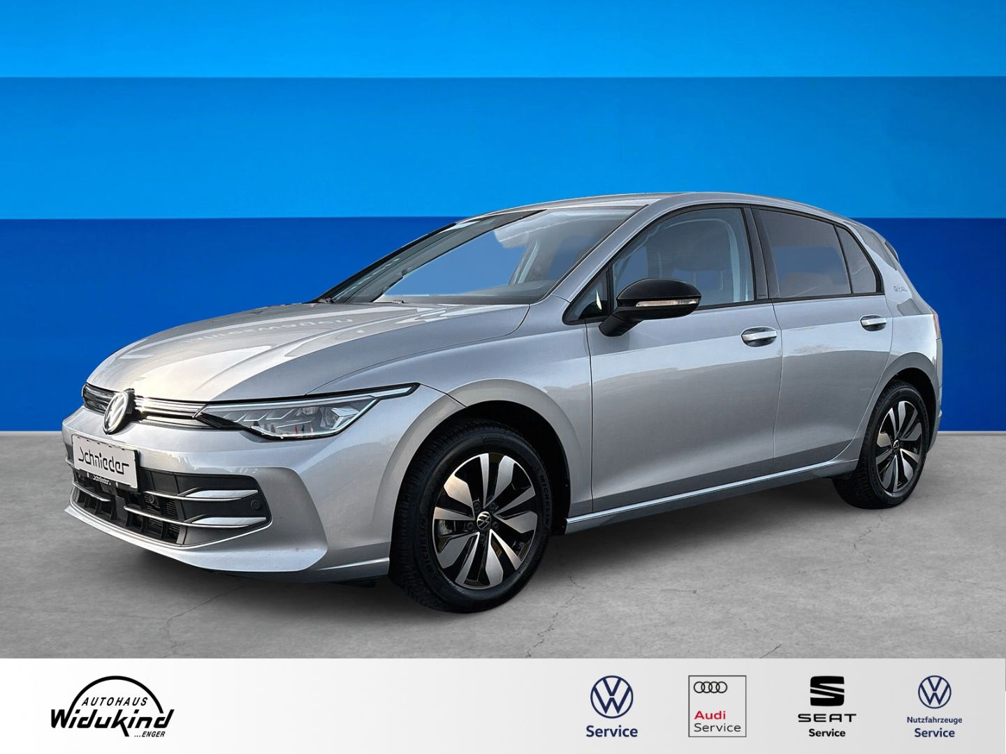 Fahrzeug 3 Fahrzeugabbildung Volkswagen Golf Mildhybrid EU6e VIII 1.5 eTSI 85 kW Goal AH - mit KI generiert/bearbeitet