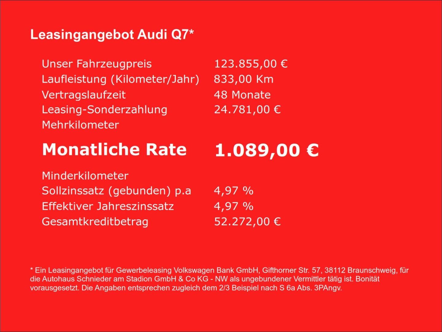 Fahrzeug 4 Fahrzeugabbildung Audi Q7 SUV TDI 220KW+HUD+PANO+STHZ+B&O+LUFT+AHK-LED - mit KI generiert/bearbeitet