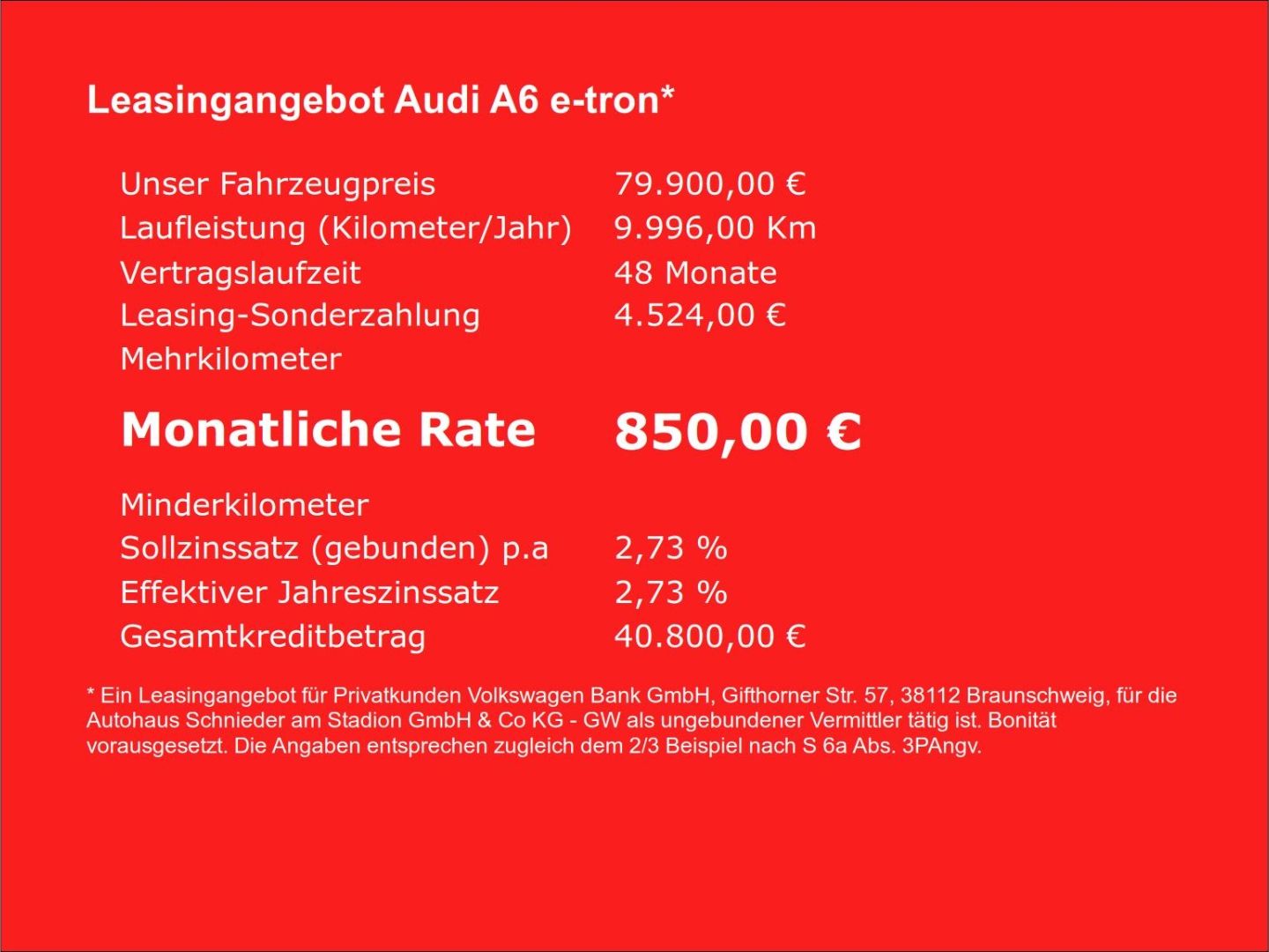 Fahrzeugabbildung Audi A6 e-tron AVANT E-TRON PERF. LED,360°KAMERA,B&O,