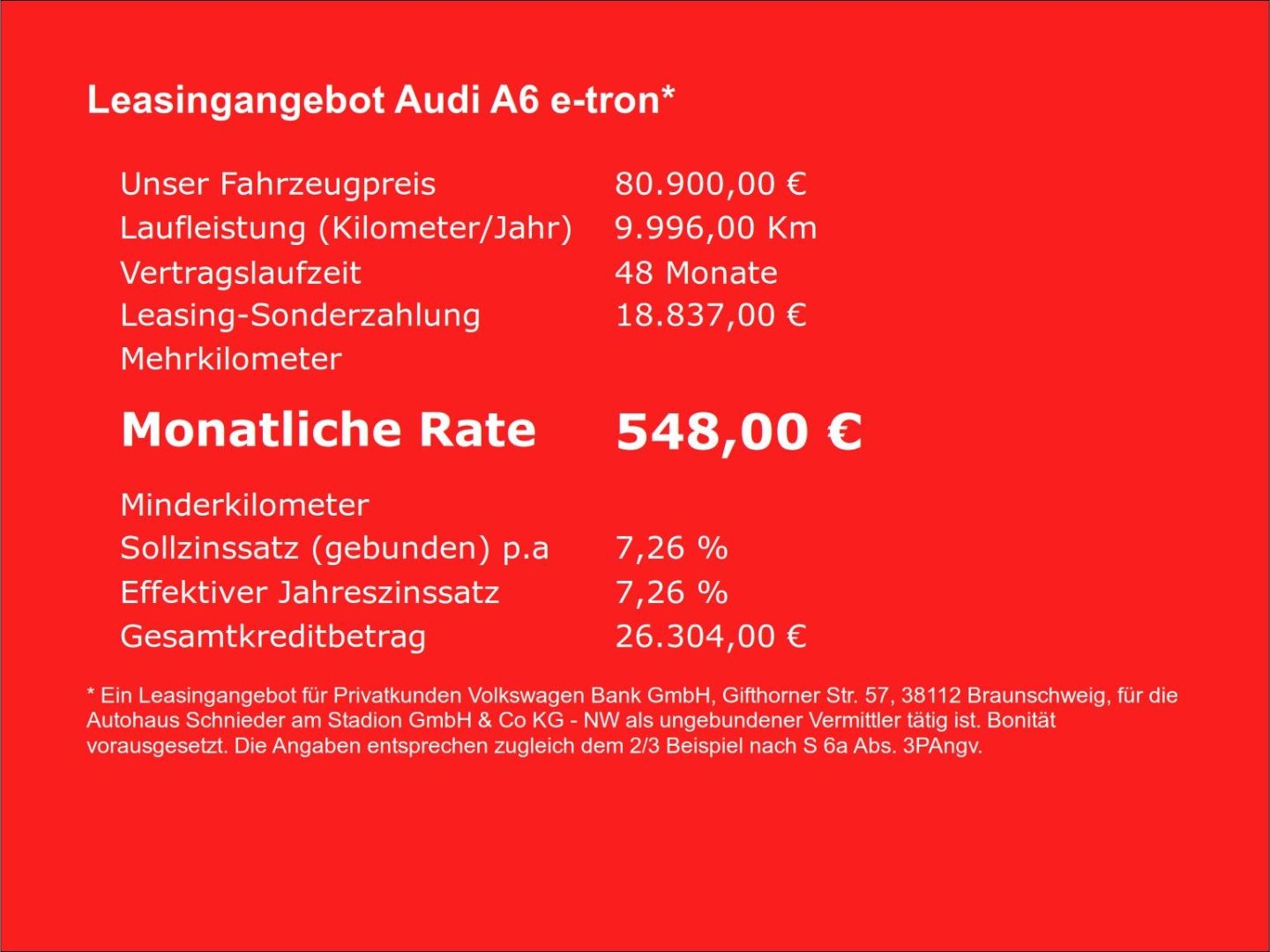 Fahrzeugabbildung Audi A6 e-tron AVANT PERFORMANCE LED+TECHPRO+AHK+B&O+