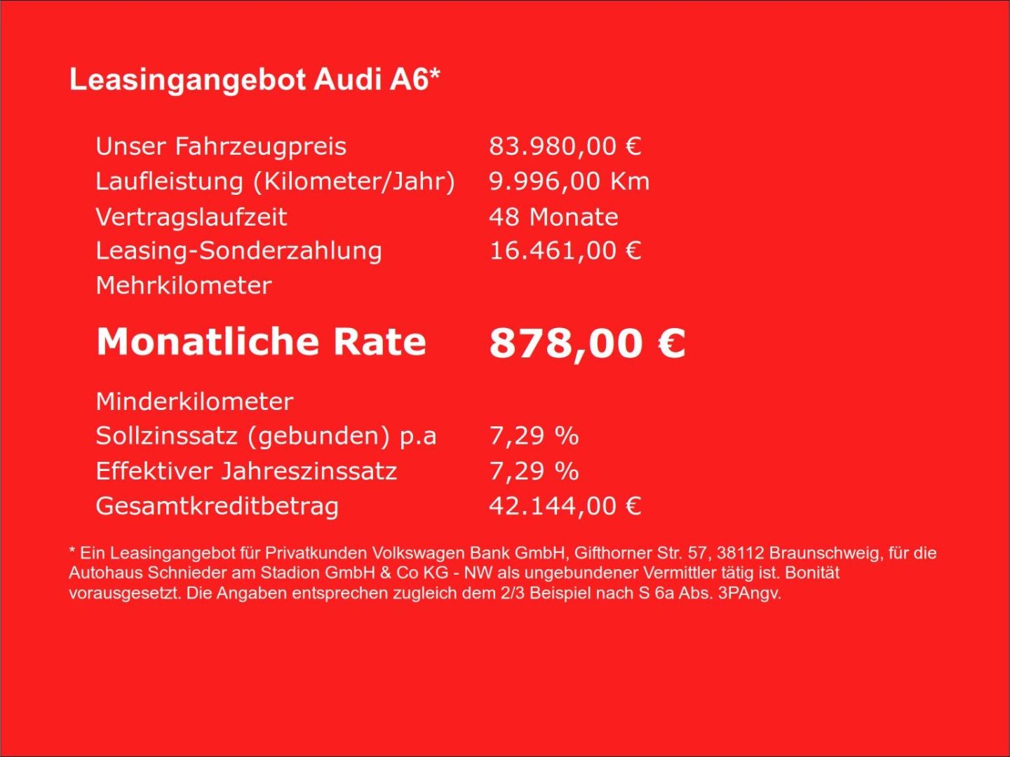 Fahrzeugabbildung Audi A6 Limousine edition one e-hybrid quattro 220 kW