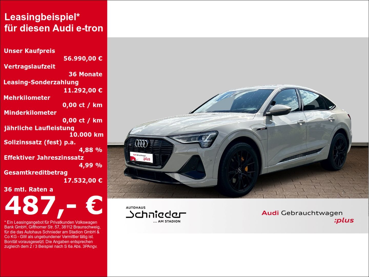 Audi e-tron Sportback 55 quattro S line HUD Luftfeder