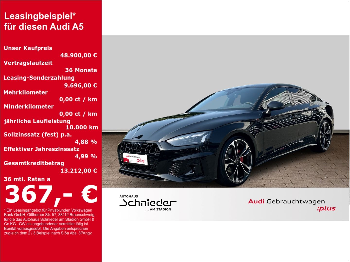 Audi A5 Sportback 40 TFSI quattro S-LINE+MATRIX LED+A
