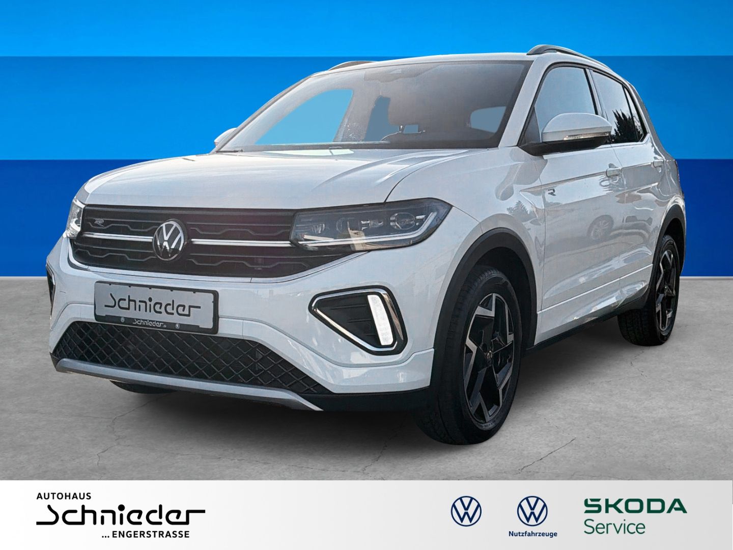 Fahrzeugabbildung Volkswagen T-Cross 1.5 TSI R-Line Rear View AHK Clima - mit KI generiert/bearbeitet