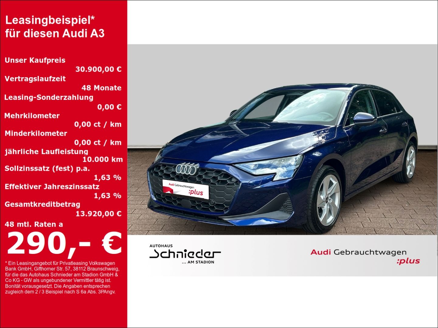 Fahrzeugabbildung Audi A3 SPORTBACK TFSI 85 kW +AHK+VIRTUAL+NAVI+SHZ - mit KI generiert/bearbeitet