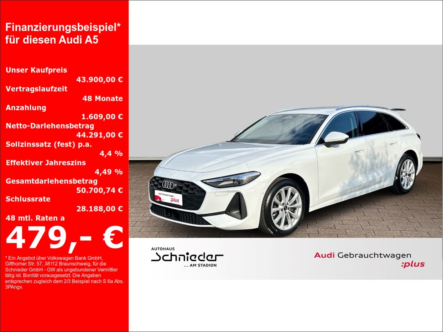 Fahrzeugabbildung Audi A5 Avant TFSI quattro AHK+NAVI+LEDER+LED+ACC+KAM - mit KI generiert/bearbeitet
