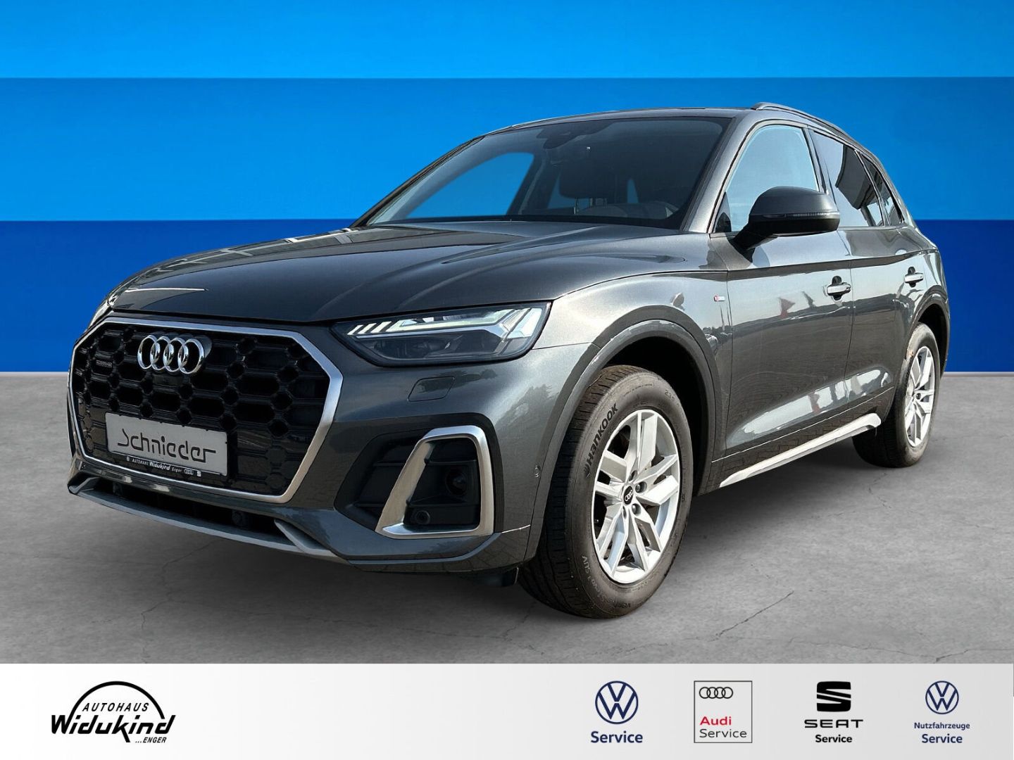 Fahrzeug 3 Fahrzeugabbildung Audi Q5 40 TDI QUATTRO+SLINE+LED+LUFT+AHK+SHZ+NAVI - mit KI generiert/bearbeitet