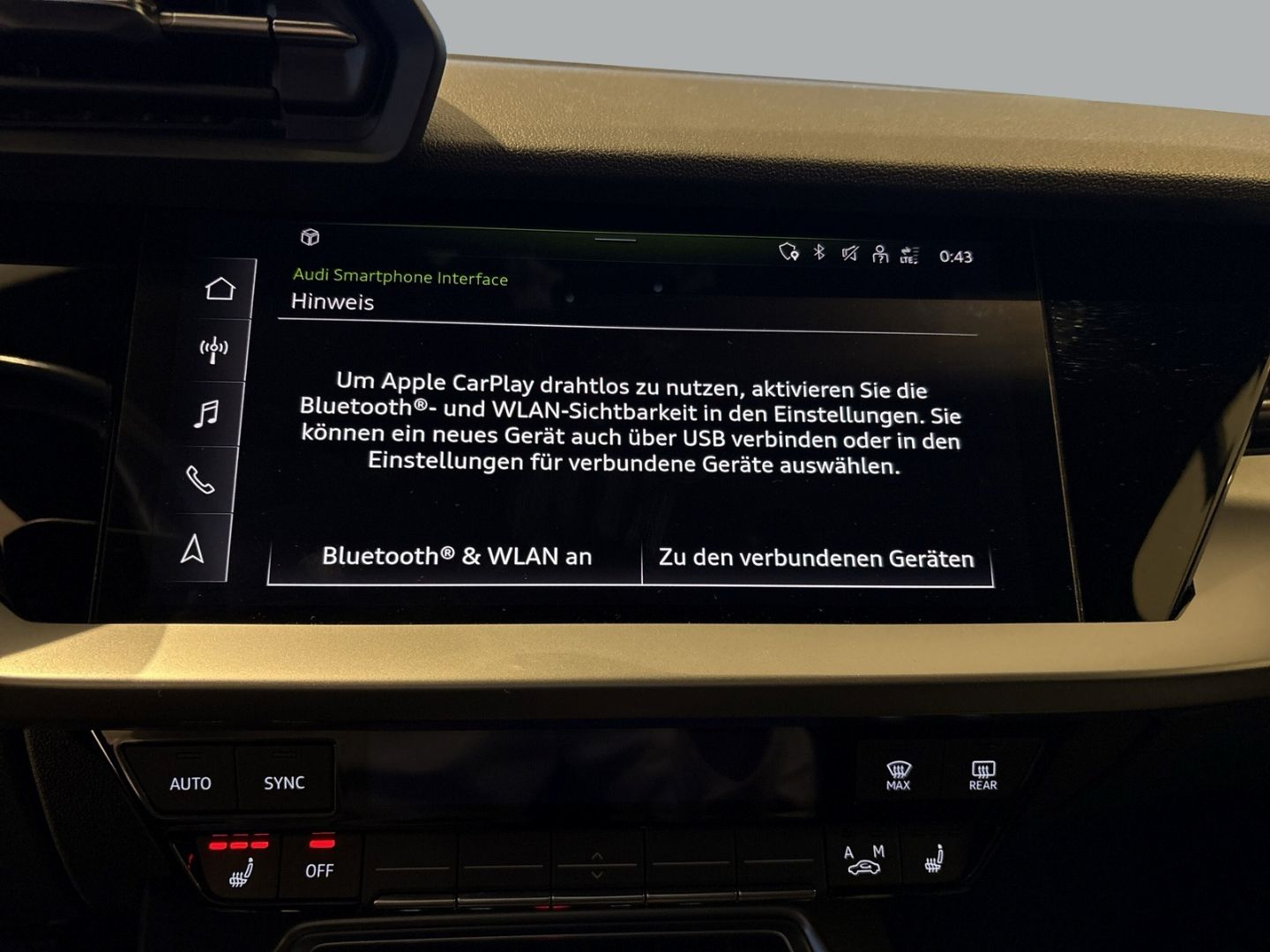 Fahrzeugabbildung Audi A3 Limousine 30 TFSI advanced S-tronic+ACC+CARPL