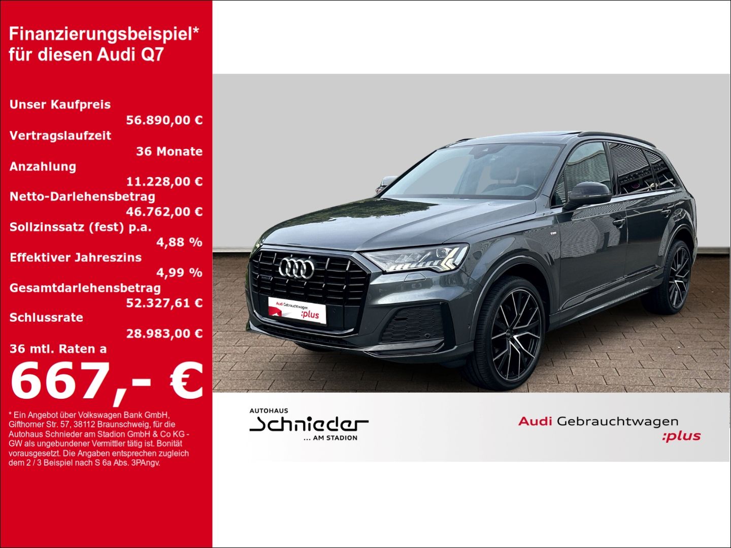 Fahrzeuge 10 Audi Q7 45 TDI quattro S-LINE+SPORTPAKET+PANO+LED+KAM