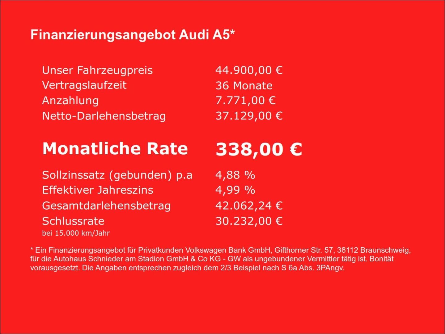 Fahrzeug 5 Fahrzeugabbildung Audi A5 Sportback 40 TFSI tronic quattro S Line Matri