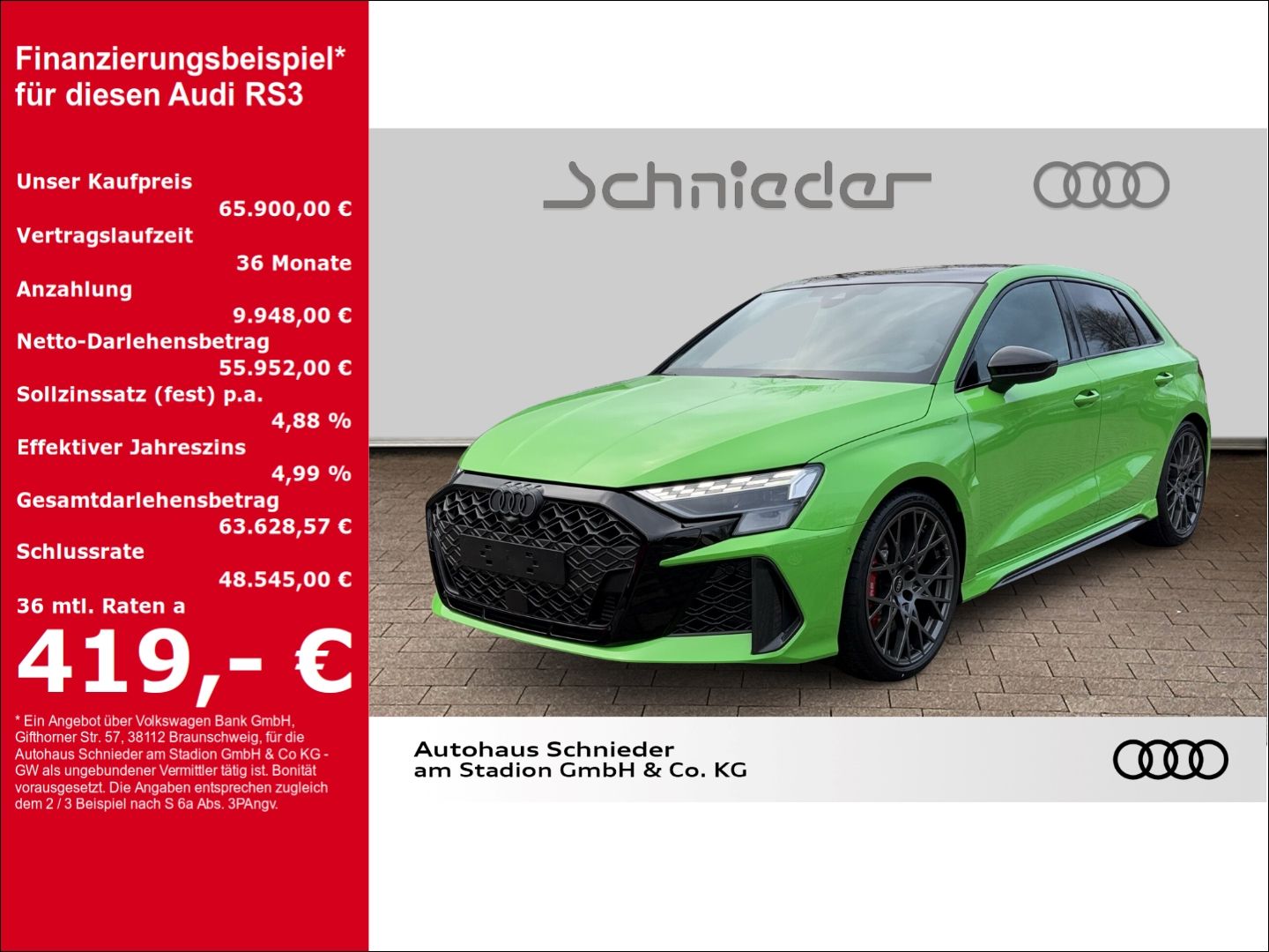 Fahrzeuge 10 Audi RS3 SPORTBACK 2.5 TFSI MATRIX-LED+PANO+HUD+VIRTU