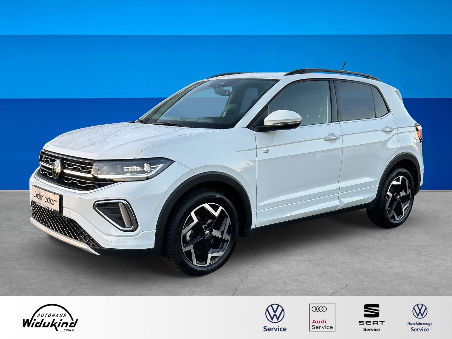 Fahrzeug 3 Fahrzeugabbildung Volkswagen T-Cross 110 kW 1.5 TSI R-Line Sportpaket AHK-abn - mit KI generiert/bearbeitet