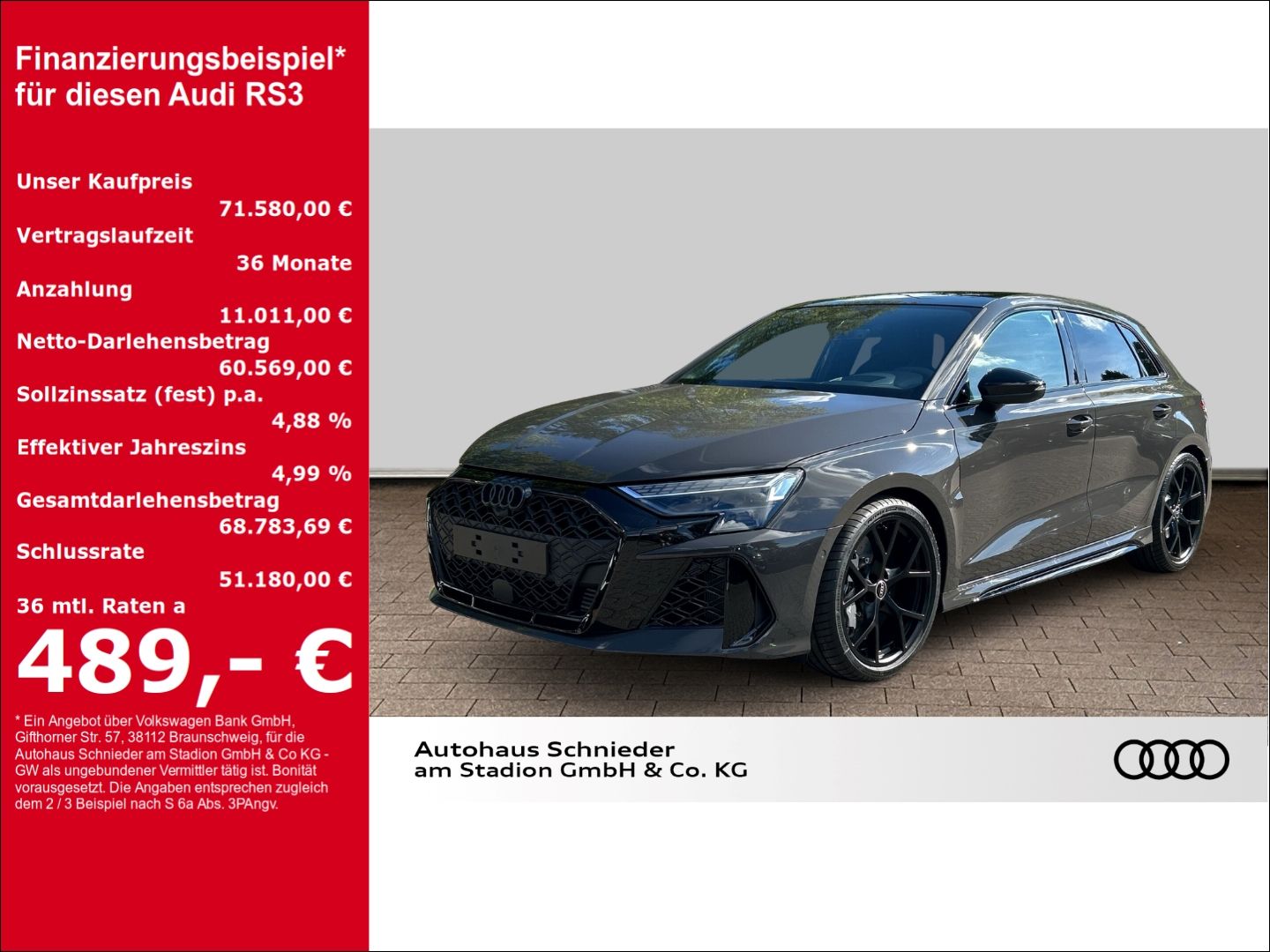 Fahrzeuge 9 Audi RS3 Sportback 2.5 TFSI HUD+PANO+NAVI+LEDER+MATRI
