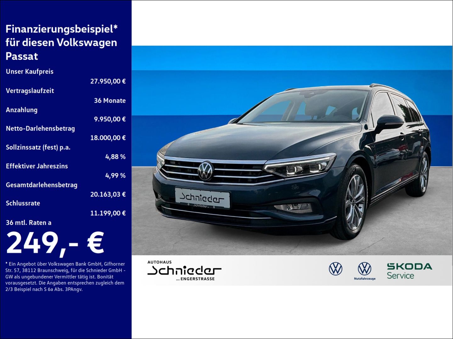 Fahrzeuge 1 Volkswagen Passat 2.0 TDI Business 4Motion AHK