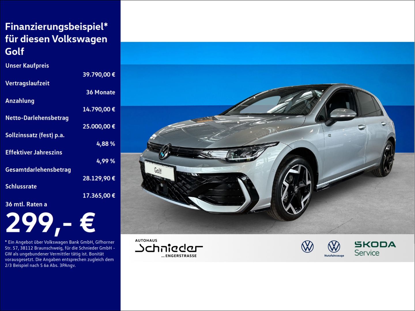Fahrzeuge 8 Volkswagen Golf R-Line 1,5 l eTSI PANO BUSINESS PREMIUM REA