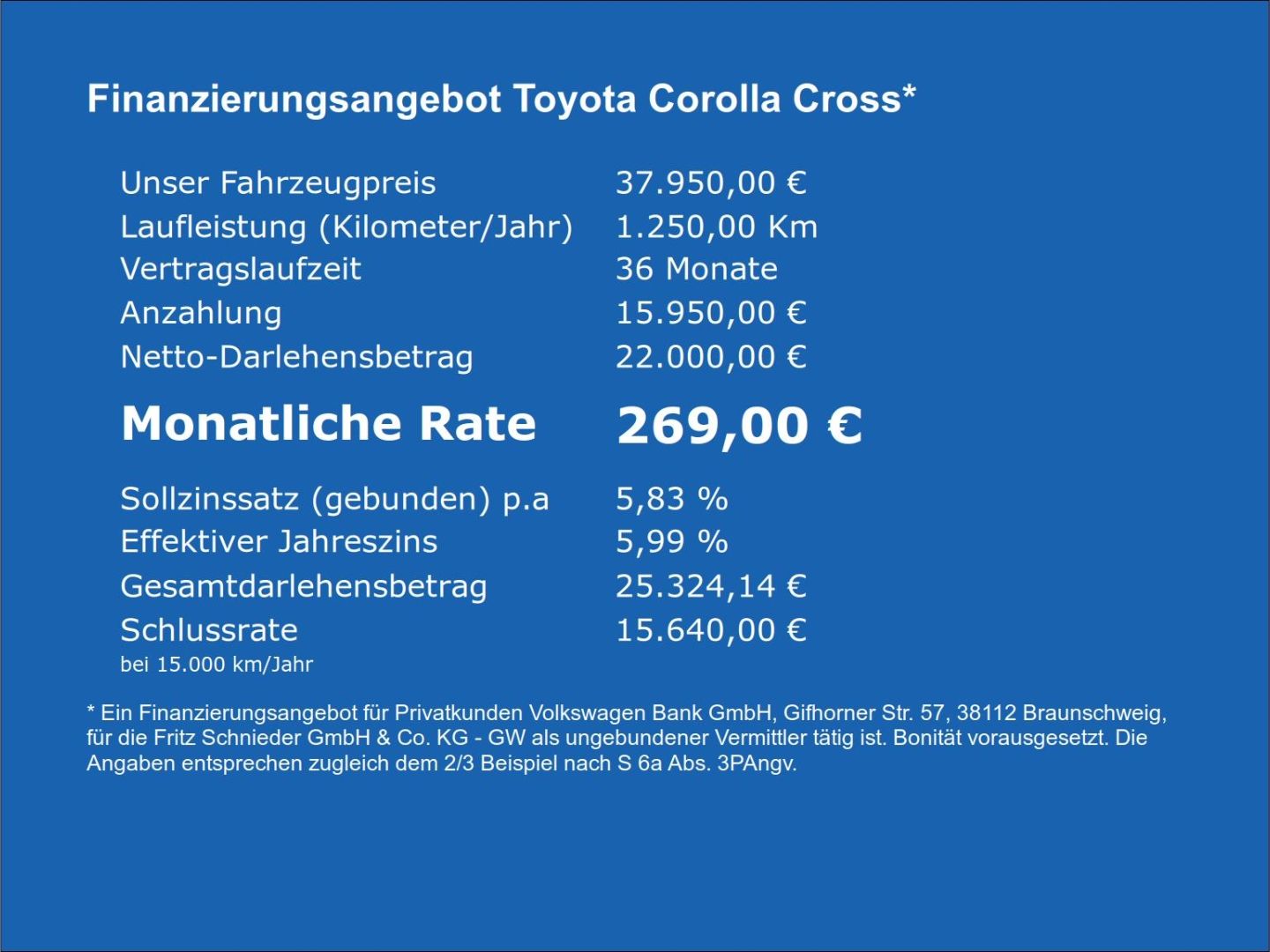 Fahrzeug 5 Fahrzeugabbildung Toyota Corolla Cross 2.0 Hybrid Teamplayer Deutschland - mit KI generiert/bearbeitet
