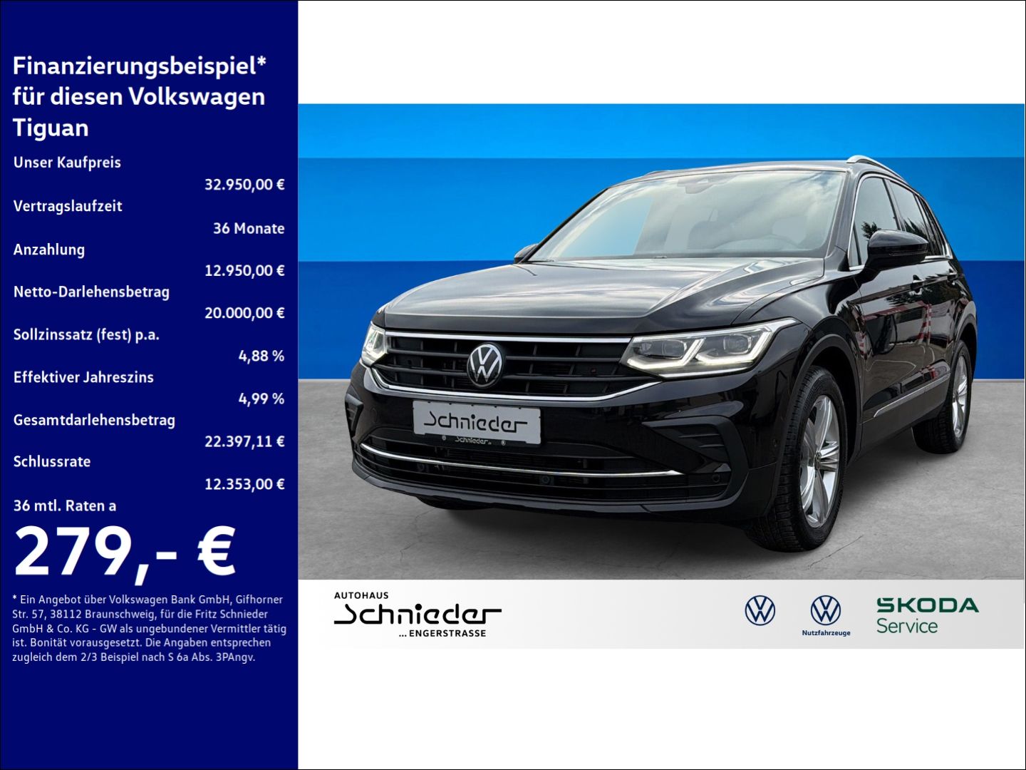 Fahrzeuge 2 Volkswagen Tiguan 2.0 TDI Move Rear View AHK Matrix-LED