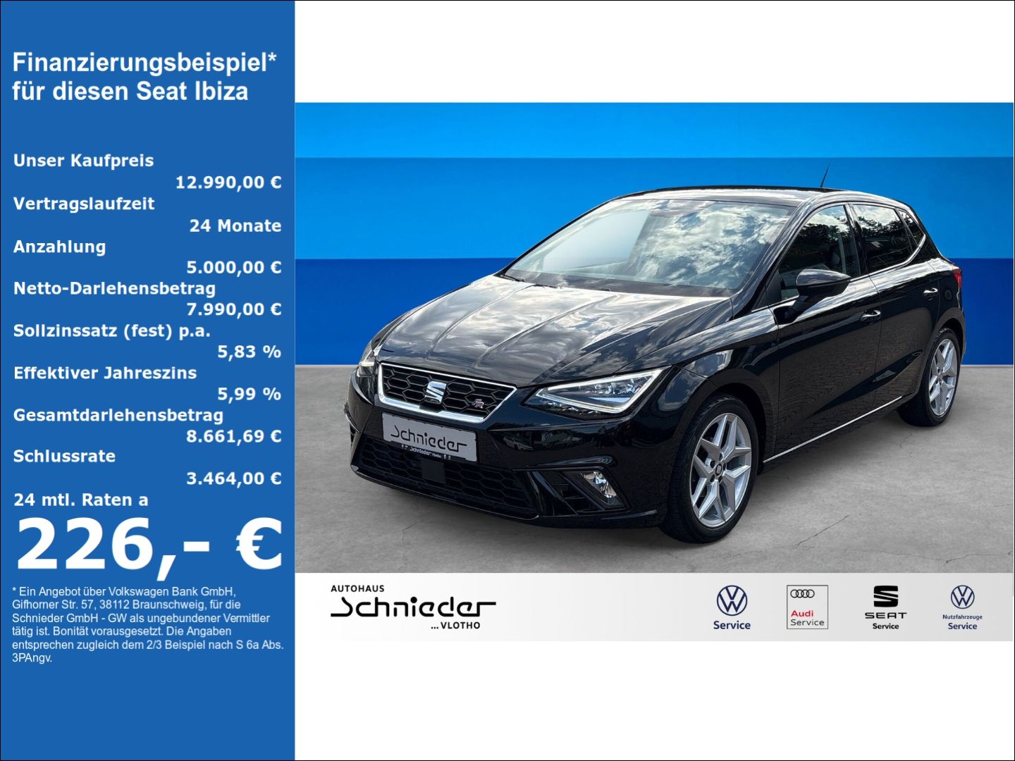 Fahrzeuge 11 SEAT Ibiza 1.0 TSI NAVI BEATS SHZ PDC FR - mit KI generiert/bearbeitet
