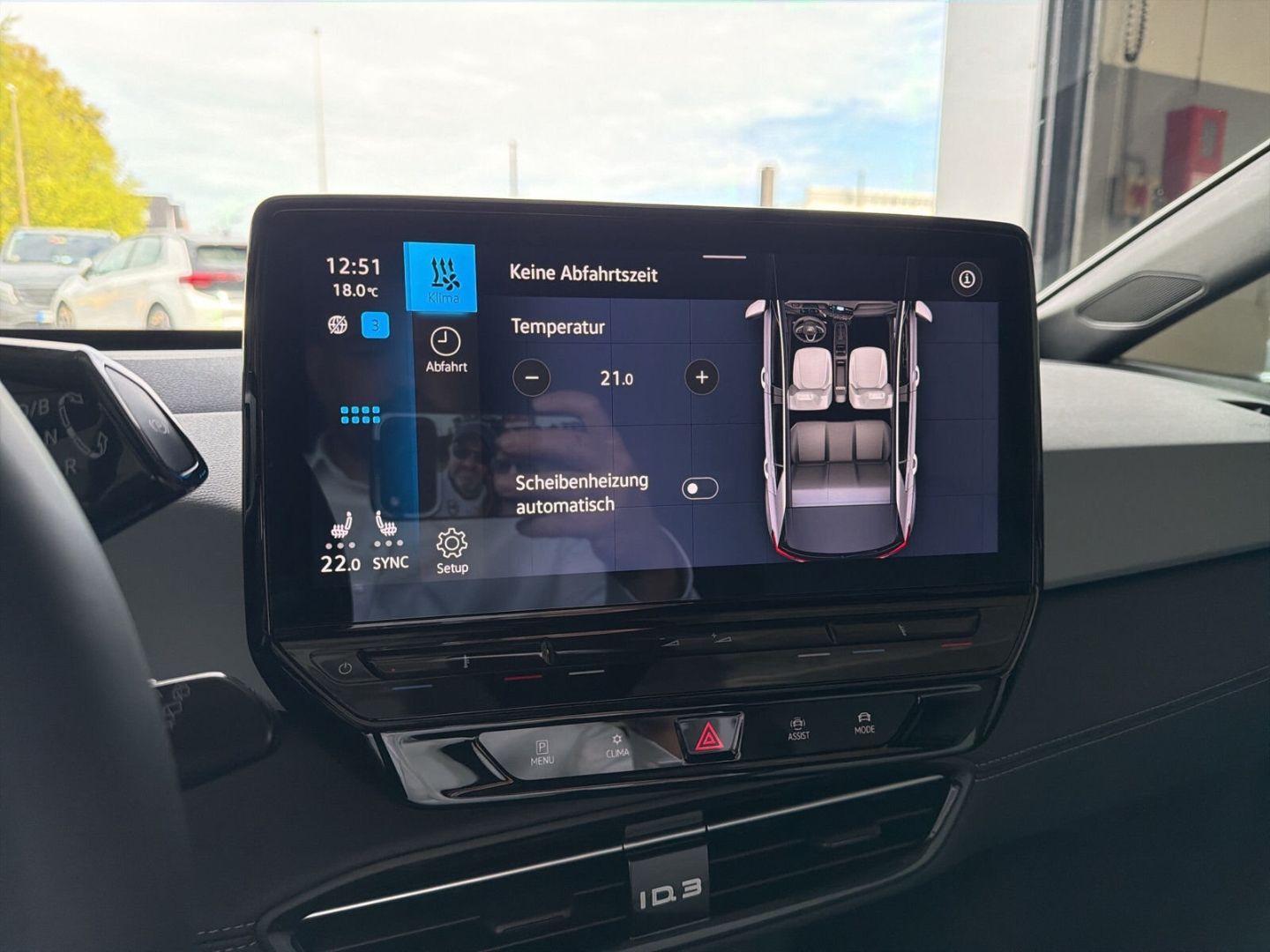 Fahrzeug 20 Fahrzeugabbildung Volkswagen ID.3 Pro Move 150 kW Rear View Navi LED Clima - mit KI generiert/bearbeitet