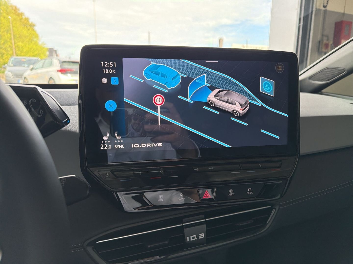 Fahrzeug 21 Fahrzeugabbildung Volkswagen ID.3 Pro Move 150 kW Rear View Navi LED Clima - mit KI generiert/bearbeitet