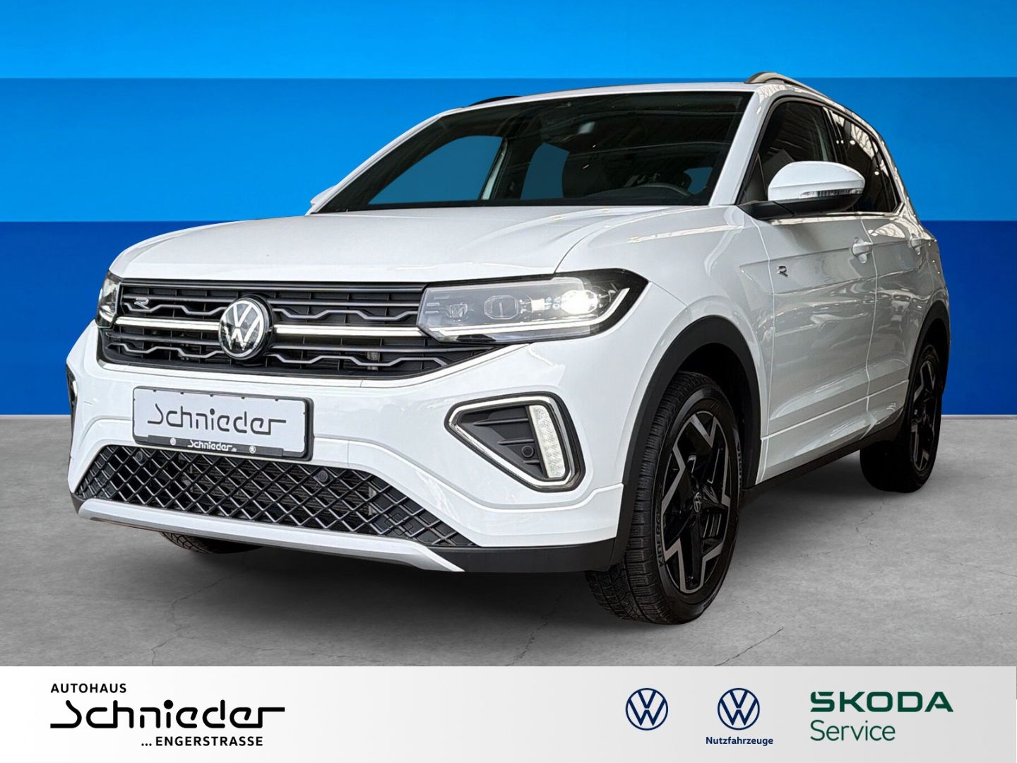 Fahrzeug 3 Fahrzeugabbildung Volkswagen T-Cross 1.5 TSI R-Line Rear View AHK Clima LED