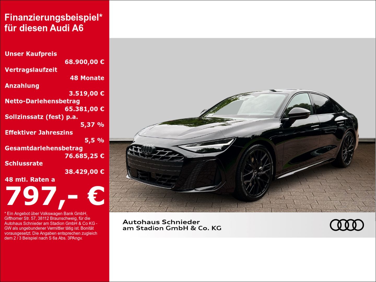 Fahrzeuge 6 Audi A6 Limousine edition one e-hybrid quattro 220 kW