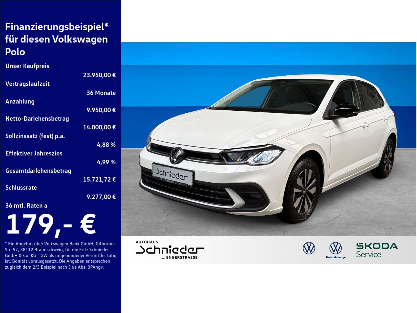 Fahrzeuge 4 Volkswagen Polo 1.0 TSI Goal Rear View Climatronic