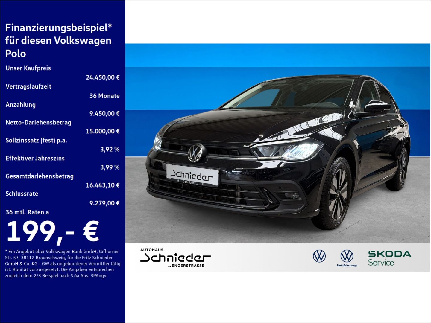 Fahrzeuge 2 Volkswagen Polo 1.0 TSI Goal Rear View AHK Clima Navi LED