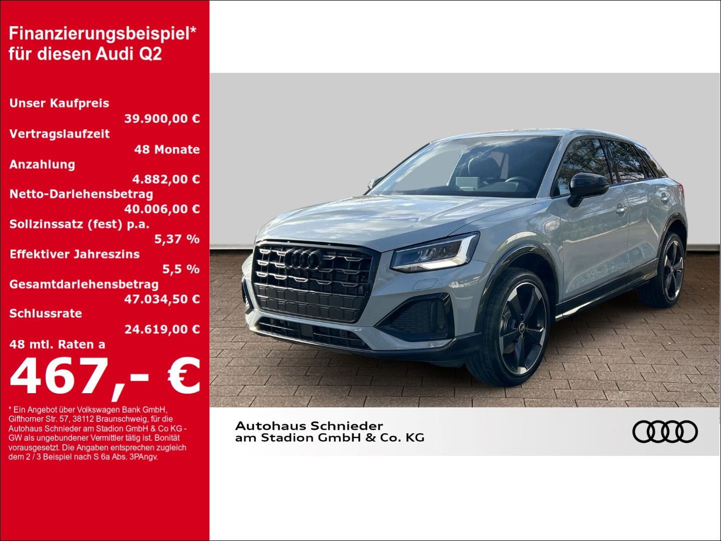 Fahrzeuge 1 Audi Q2 ADVANCED 35TFSI S tronic AHK+LEDER+LED+KAMERA