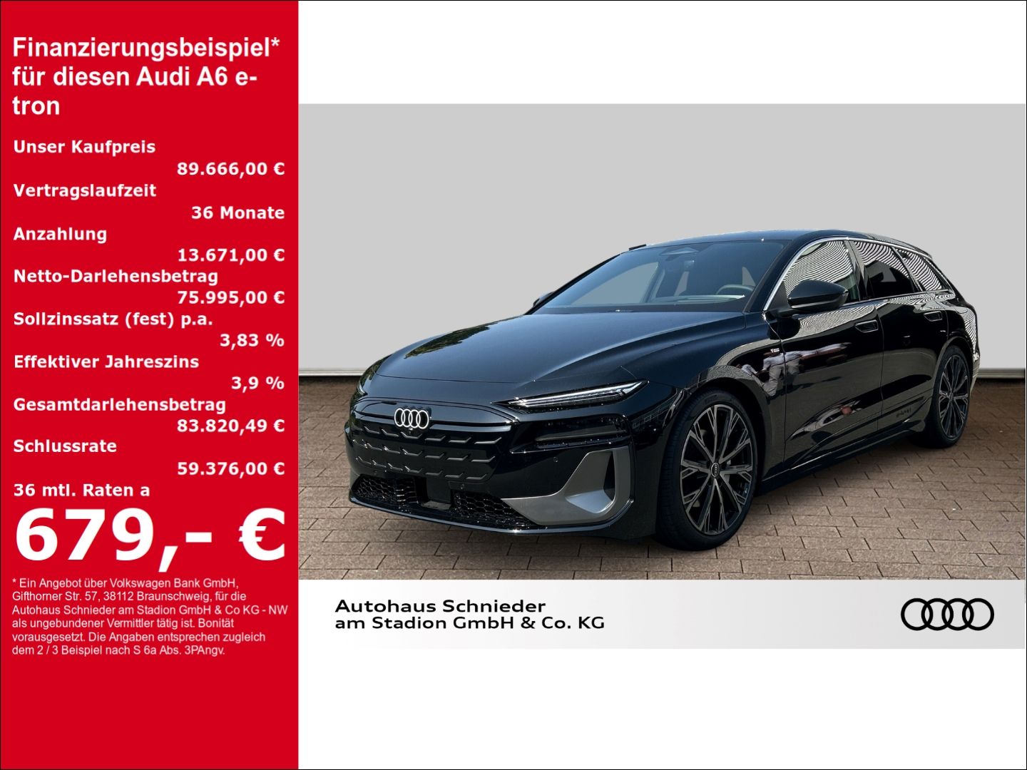 Fahrzeuge 12 Audi A6 e-tron Avant performance 270 kW HUD+Luftfeder