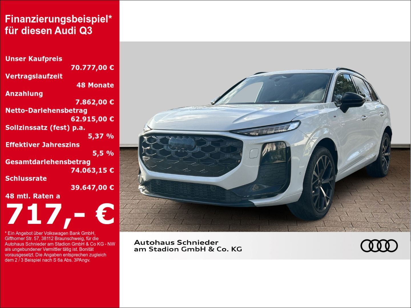 Fahrzeuge 4 Audi Q3 TFSI quattro S-tronic S-LINE+ NAVI+LEDER+MATR