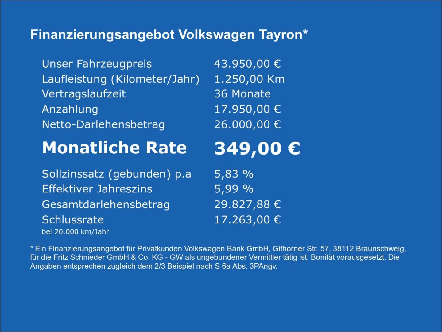 Fahrzeug 5 Fahrzeugabbildung Volkswagen Tayron 2.0 TDI R-Line Black Style 7 Sitzer AHK - mit KI generiert/bearbeitet