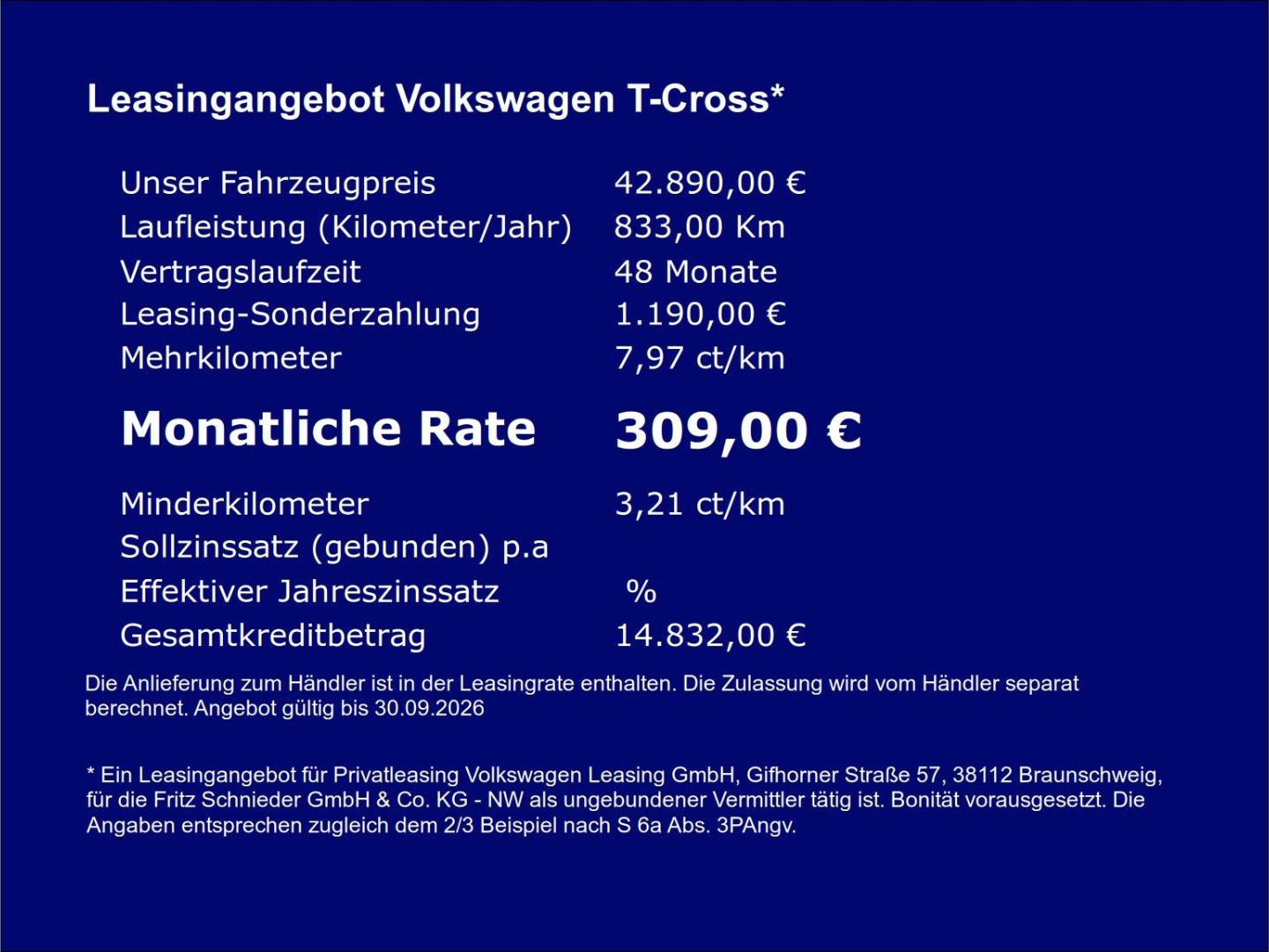 Fahrzeugabbildung Volkswagen T-Cross R-Line 1.5l TSI AHK IQ.LIGHT REAR VIEW Y - mit KI generiert/bearbeitet