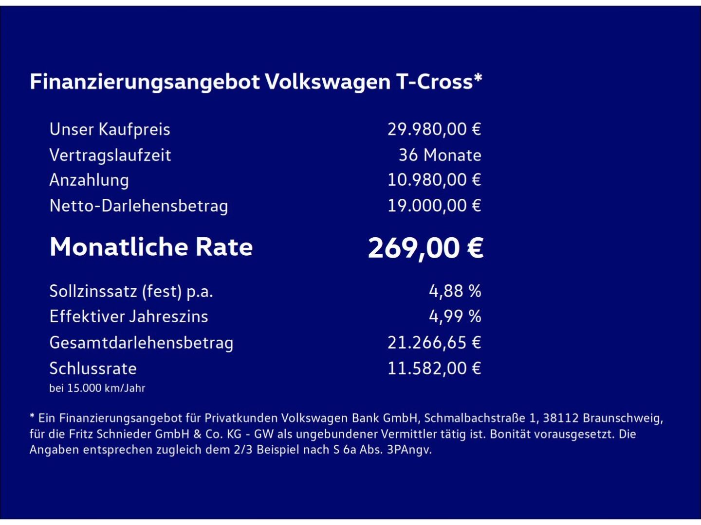 Fahrzeug 3 Fahrzeugabbildung Volkswagen T-Cross 1.0 TSI R-Line Rear View AHK
