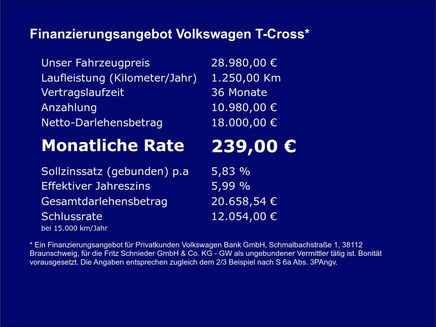 Fahrzeugabbildung Volkswagen T-Cross 1.0 TSI R-Line Rear View AHK - mit KI generiert/bearbeitet