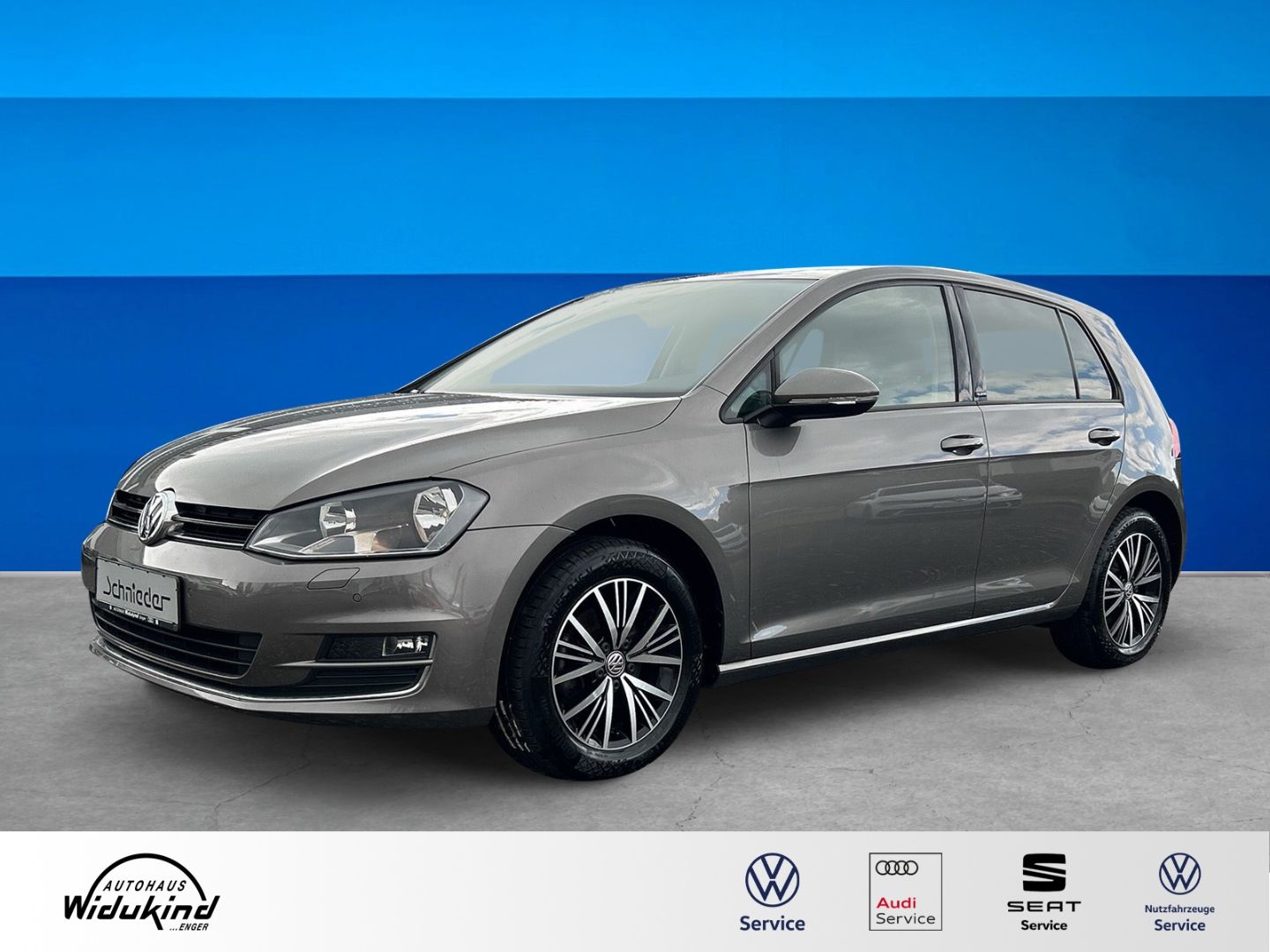 Fahrzeug 3 Fahrzeugabbildung Volkswagen Golf VII 1.4 TSI Allstar BMT Navi Dyn. Kurvenlic - mit KI generiert/bearbeitet