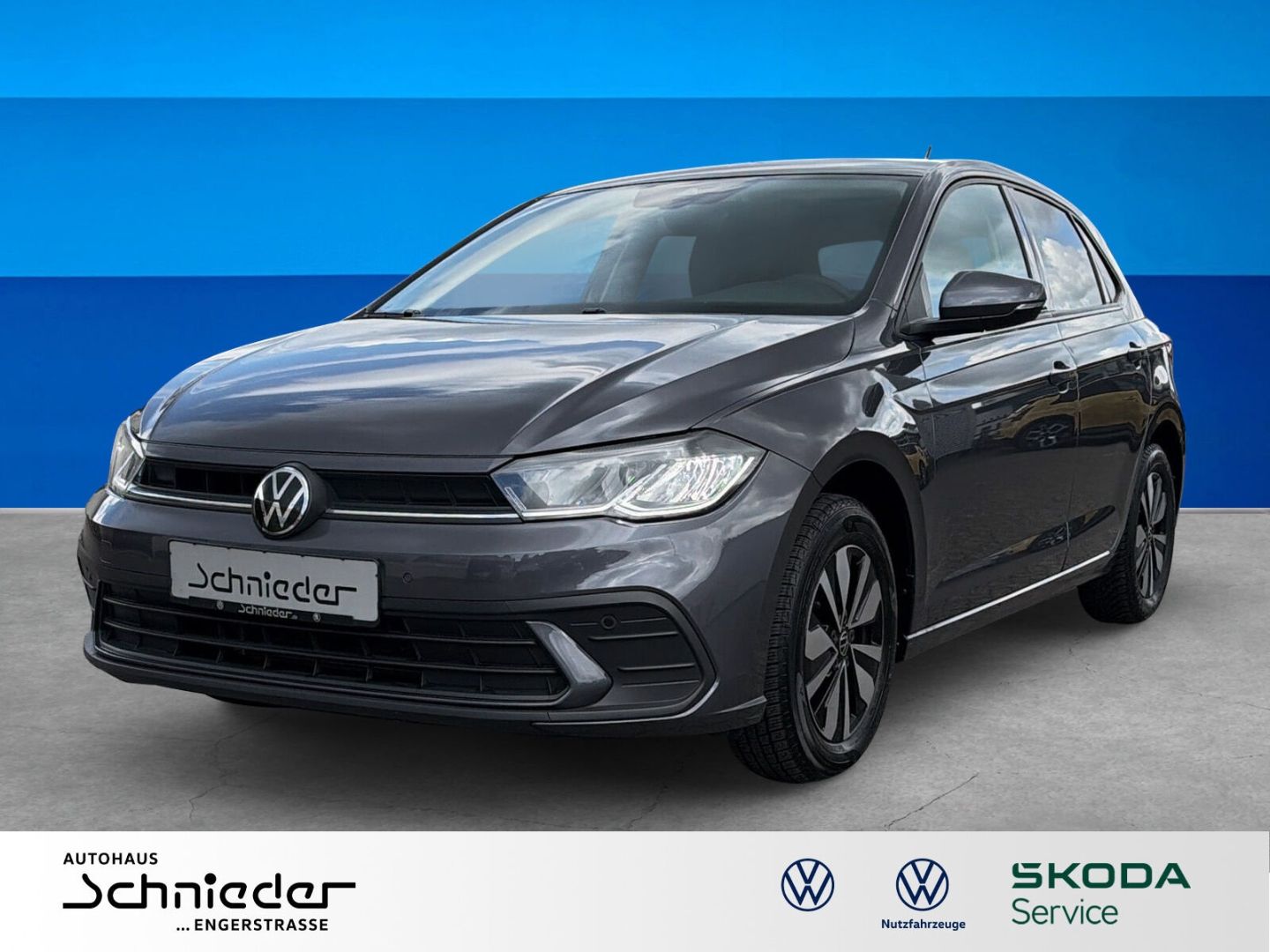 Fahrzeug 3 Fahrzeugabbildung Volkswagen Polo 1.0 Move Navi Clima LED DAB PDC Tempomat - mit KI generiert/bearbeitet