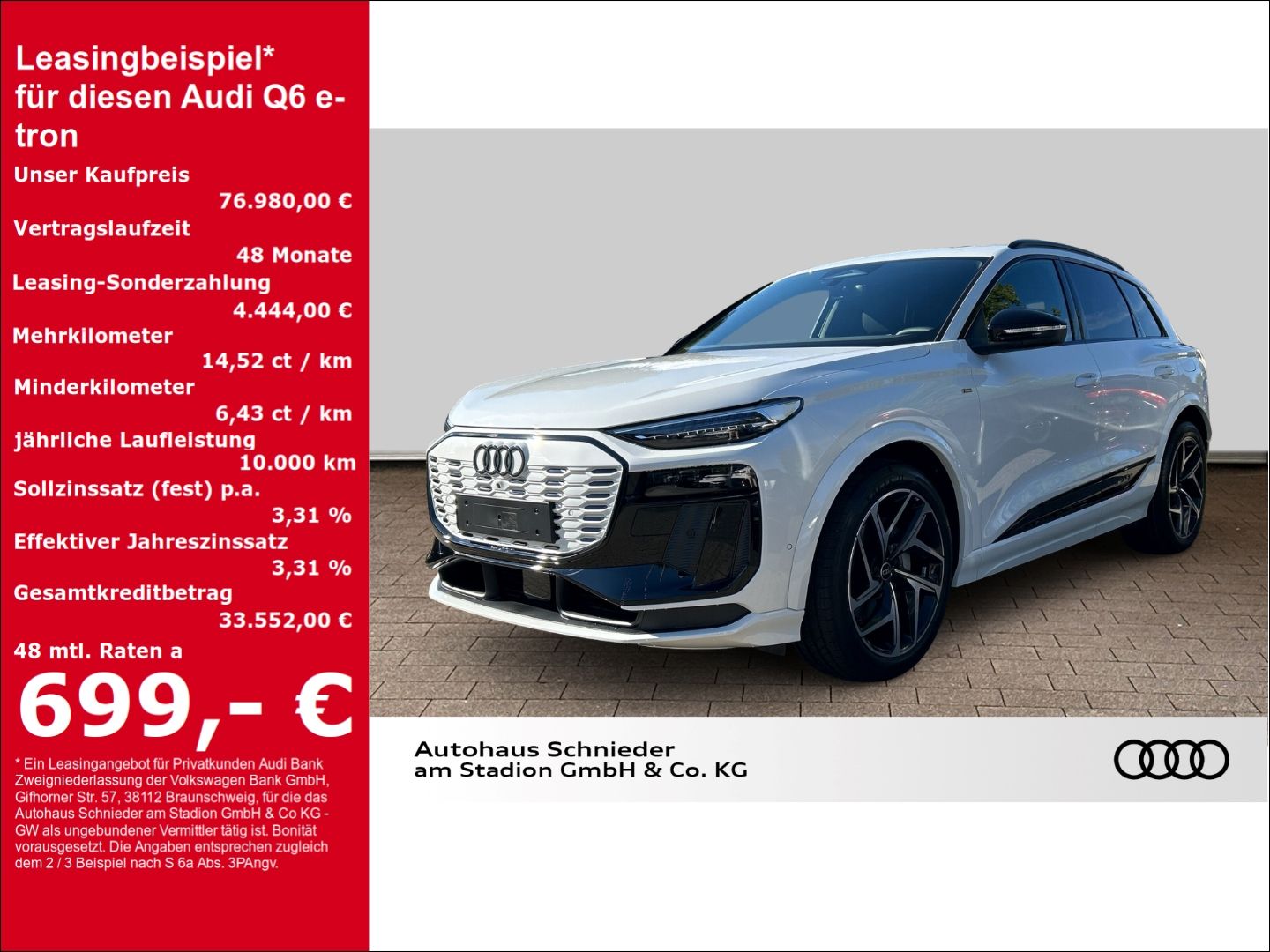 Fahrzeuge 1 Audi Q6 e-tron SUV PERFORMANCE+LED+PANO+HUD+TECHP+AHK