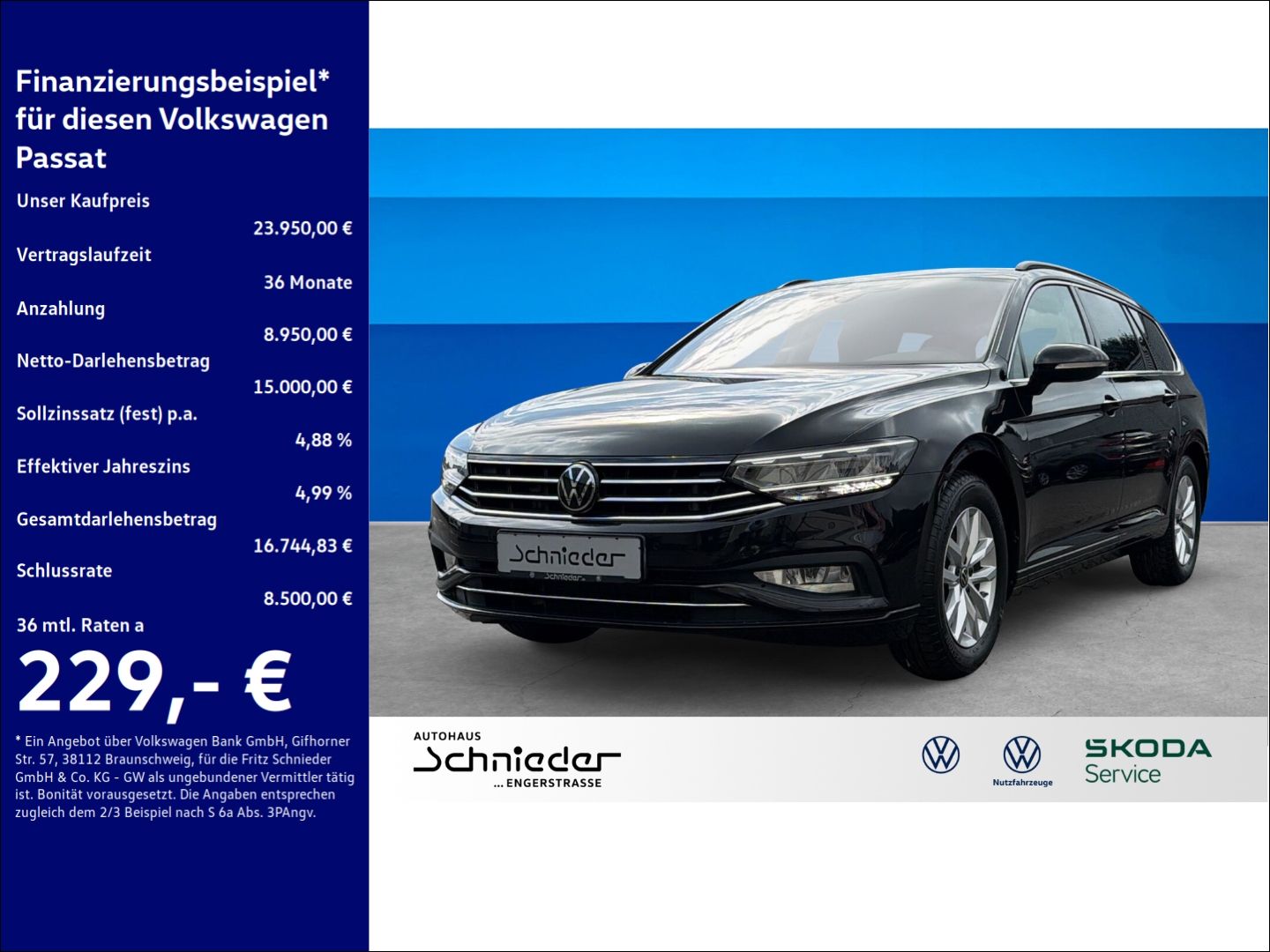 Fahrzeuge 1 Volkswagen Passat 1.5 TSI Business Climatic ACC LED Keyless
