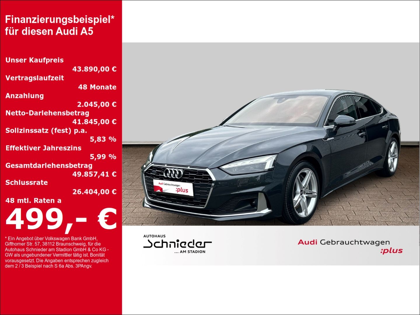Fahrzeuge 10 Audi A5 advanced Sportback 50 TDI quattro S Line Matr