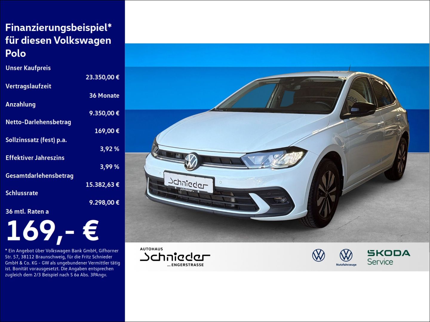 Fahrzeuge 2 Volkswagen Polo 1.0 TSI Goal AHK Rear View LED