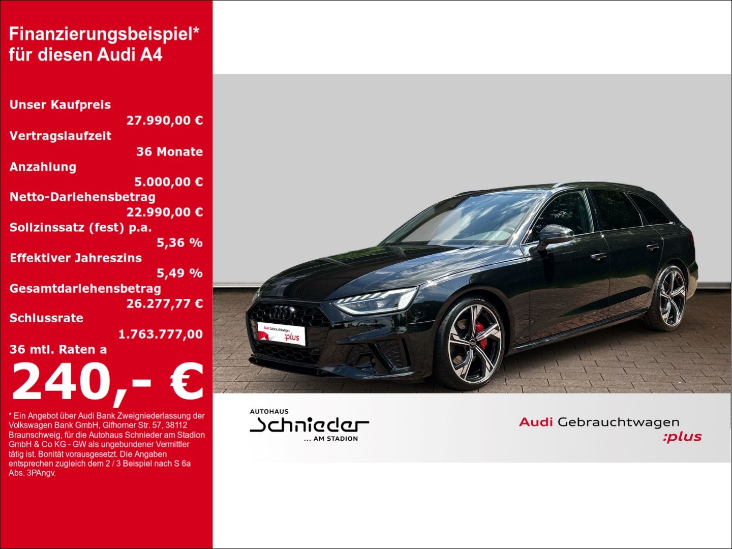 Fahrzeuge 3 Audi A4 Avant 40 TDI S tronic S Line Matrix LED Sport